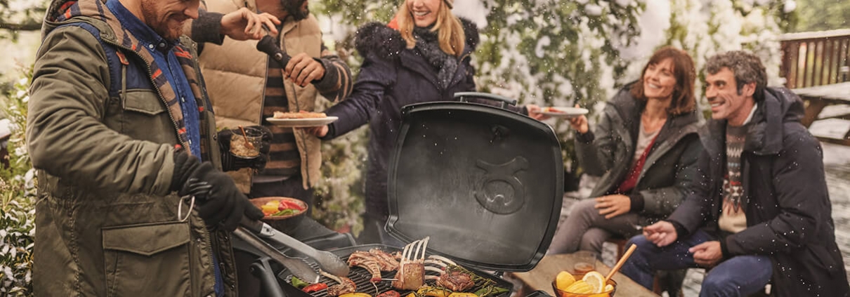 Auch wenn es draußen friert, darf der Griller glühen, Grillen im Winter