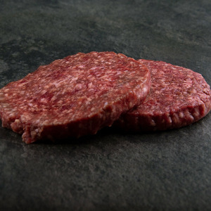 Premium Gourmetfleisch Burger Patties kaufen ➤ Burger Patty aus Österreich online kaufen! ➤ 520 g / 2 x 180 g Burger, 2 x 80 g Buns ➤ 24h Lieferung!