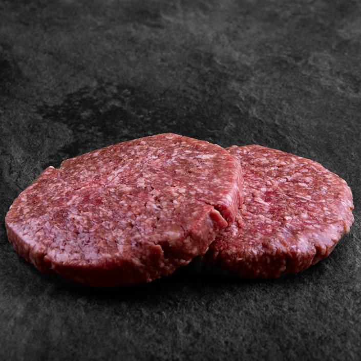 Dry Aged Rindfleisch Burger Patties Doppelpack, Burgerfleisch 2 x 150 g Wiesbauer Gourmet