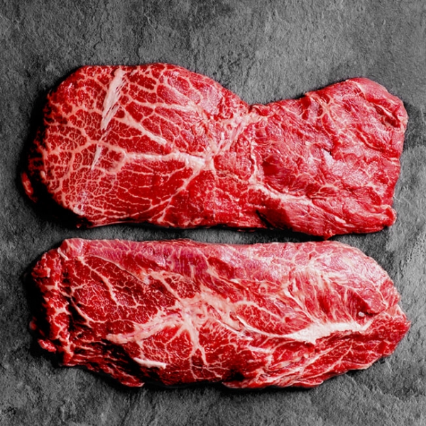 Rinder Flat Iron Steak, Rinder Flat Iron Steak USA, Rinderschulter, Schulterscherzel, Schaufelstück, Mittelbugstück, Rinder Flat Iron Steak, Rinder Flat Iron Steak USA