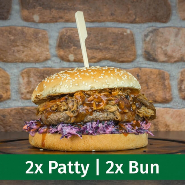 Wagyu Beef Burger Package kaufen ➤ 2 x 180 g Wagyu Beef Patties, 2 x 80 g supersofte Sesambrötchen. Premium Burger vom Wagyu Rind online kaufen!