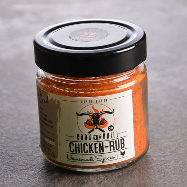 Chicken Rub - Hähnchen Gewürzmischung 150 g. Geflügel Hähnchen Gewürzmischung online kaufen / bestellen. Chicken Rib vom Grillmeister Marcel Ksoll!