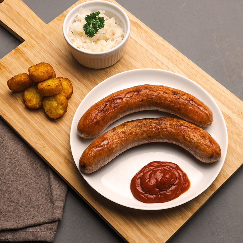 Bratwürstel kaufen, Grillwürstel online bestellen. Bratwürstel Wiesbauer Gourmet im Onlineshop bestellen.