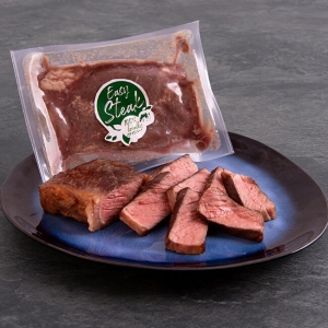 Easy Steak Beiried 300 g = 1 Steak ➤ gelingsischeres, Sous-vide Beiried Steak. Regionales Fleisch, in wenigen Minuten zubereitet. Beiried Steak kaufen.