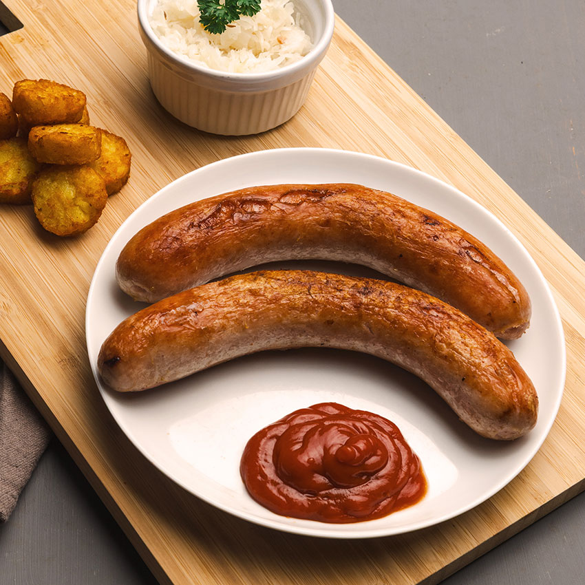 Bratwürstel kaufen, Grillwürstel online bestellen. Bratwürstel Wiesbauer Gourmet im Onlineshop bestellen.