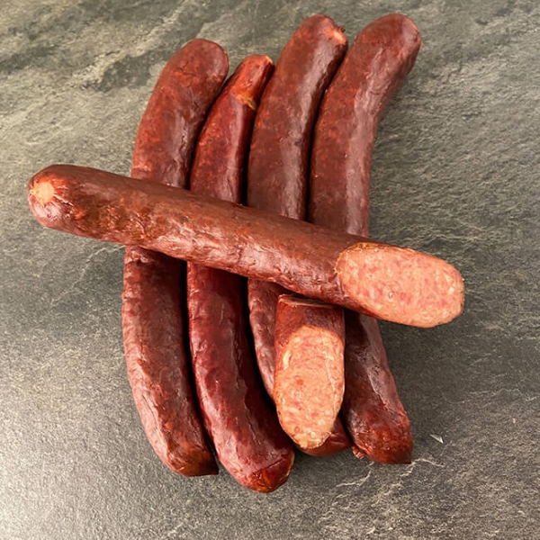 Waldviertler Wurst 130 g Wiesbauer Gourmet. Waldviertler kaufen. Waldviertler Würstel online bestellen. Waldviertler Wurst kaufen