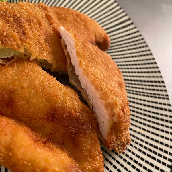 Putenschnitzel paniert 10 Stk = 1 kg tiefgefroren für 5 - 10 Personen