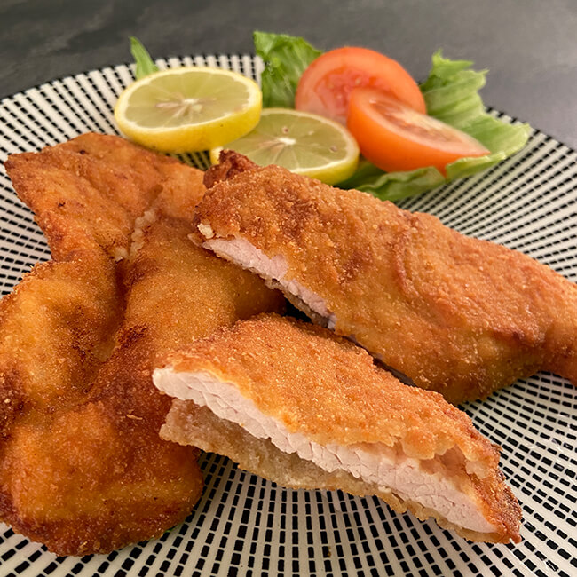 Putenschnitzel paniert 10 Stk = 1 kg tiefgefroren für 5 - 10 Personen