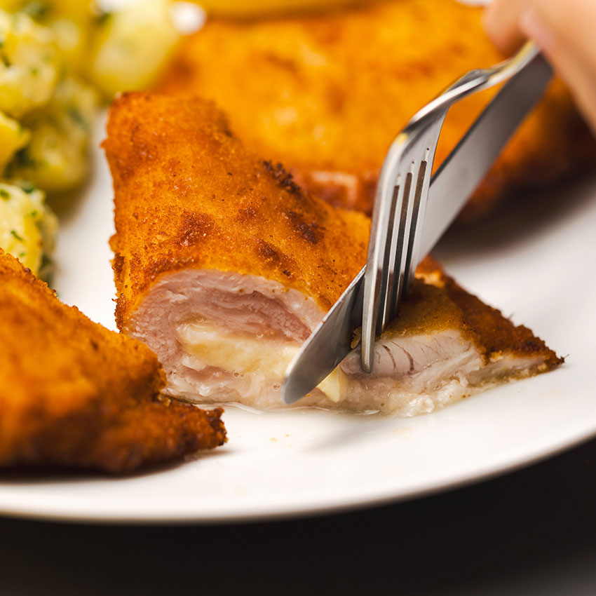 Puten Cordon bleu 5 Stk = 900 g tiefgefroren. Puten Cordon bleu kaufen. Puten Cordon bleu online bestellen, Puten Cordon bleu von Wiesbauer Gourmet