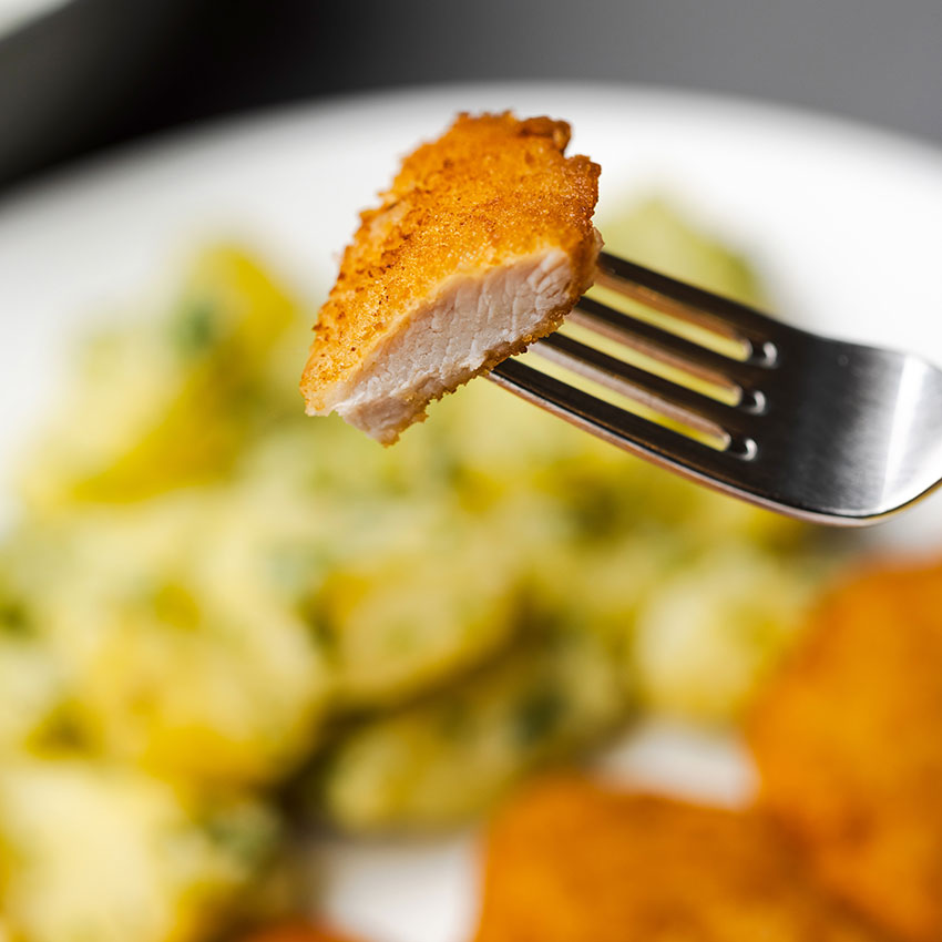 Putenschnitzel paniert 10 Stk = 1000 g tiefgefroren, Putenschnitzel kaufen. Putenschnitzel online bestellen, Putenschnitzel paniert von Wiesbauer Gourmet