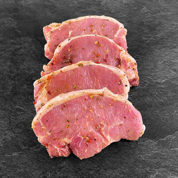 Kotelett Duroc Schwein mariniert Wiesbauer Gourmet kaufen