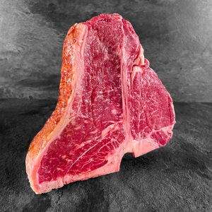 Rinder Porterhouse Steak Irland 500g = 1Stk. ✓ Porterhouse Steak kaufen aus Irland ✓ Lieferung in 24 h ✓ Kühlbox mit garantierter Kühlkette