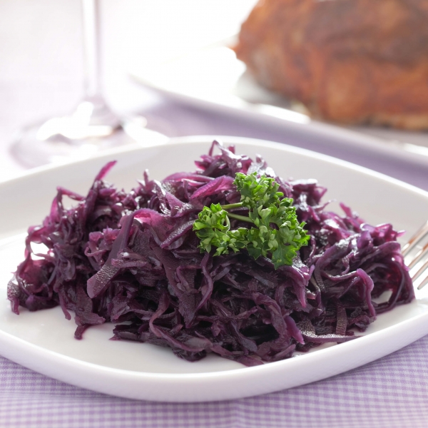 Marchfelder Rotkraut nach altem Spezialrezept 450g online kaufen. Weihnachtsgans - Weidegand mit Rotkraut und Knödeln online kaufen!