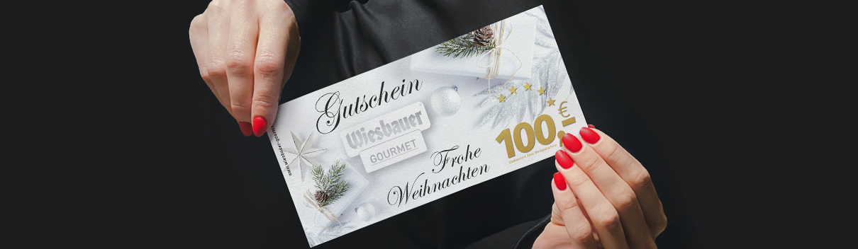 Wiesbauer Gutschein, Wiesbauer-Gourmet Gutschein Aktion, Gutscheine Wiesbauer kaufen