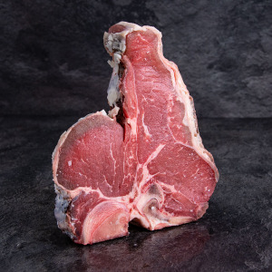 Bio Rinder Porterhouse Steak aus Österreich Dry Aged 900 g ➤ Kalbin Porterhouse Steak kaufen. Sichere 24h Lieferung, garantierte Kühlkette.