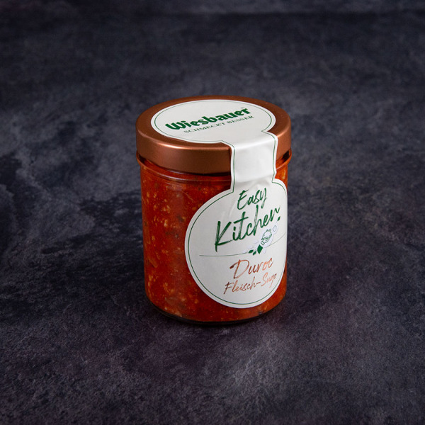 Duroc Fleisch Sugo Easy Kitchen Paprika Tomate 400 g. Duroc Schweine Sugo. Sugo online kaufen