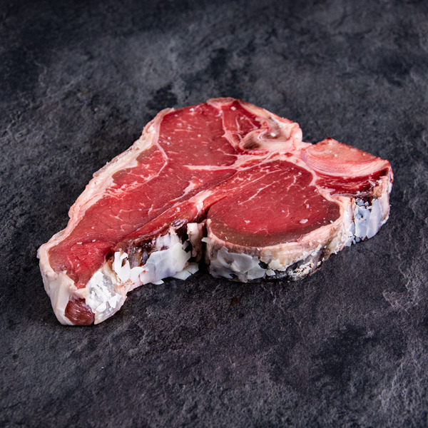 Bio Rinder Porterhouse Steak aus Österreich Dry Aged 900 g ➤ Kalbin Porterhouse Steak kaufen. Sichere 24h Lieferung, garantierte Kühlkette.