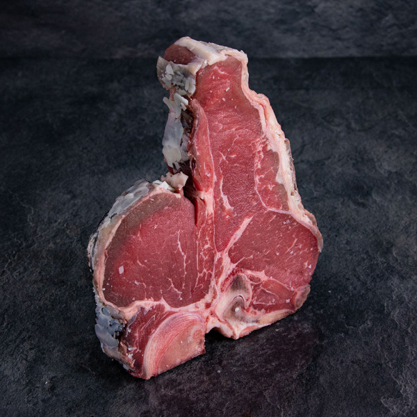 Bio Rinder Porterhouse Steak aus Österreich Dry Aged 900 g ➤ Kalbin Porterhouse Steak kaufen. Sichere 24h Lieferung, garantierte Kühlkette.