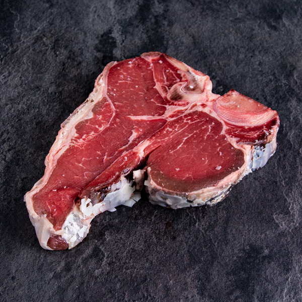 Bio Rinder Porterhouse Steak aus Österreich Dry Aged 900 g ➤ Kalbin Porterhouse Steak kaufen. Sichere 24h Lieferung, garantierte Kühlkette.