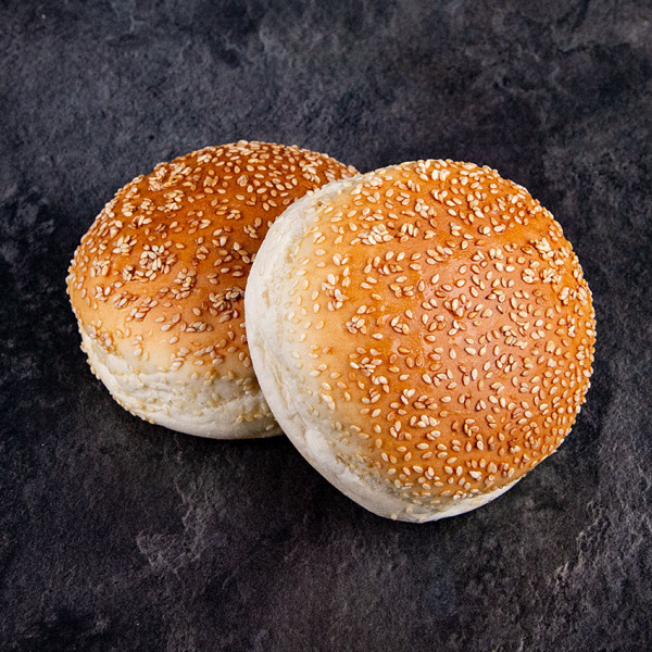 Handgemachte Brioche Buns mit Sesam, Doppelpack 220 g