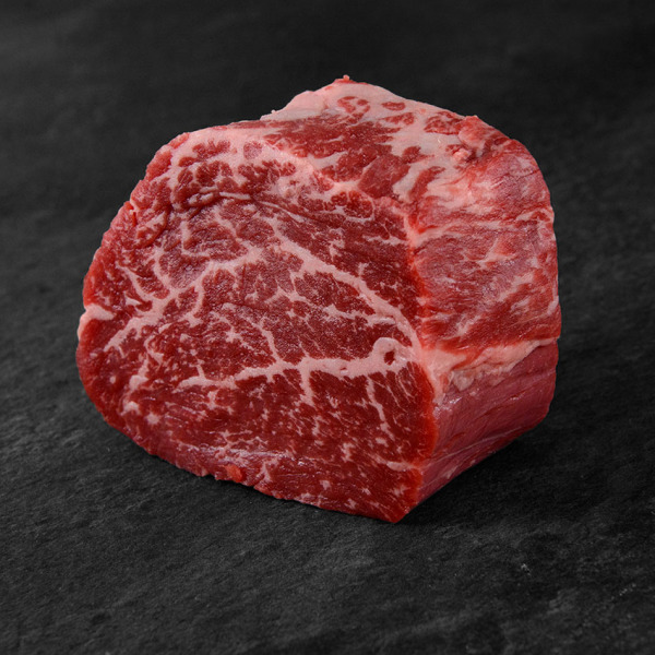 Wagyu Filet Steak BMS 6-8 A4 - A5 / F1 Spitzenklasse. Wagyu Filet kaufen, Wagyu Fleisch bestellen, Wiesbauer