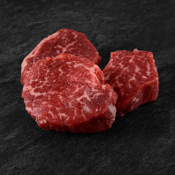 Wagyu Beef Filetspitzen Steaks BMS 6-8 A4 - A5 bestellen, Wagyu Fleisch, Wagyu Filet, Wagyu Lungenbraten, Wiesbauer