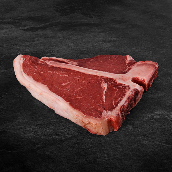 Chianina T-Bone Steak kaufen ➤ Bistecca alla Fiorentina 1 kg vom Chianina Rind. Besonders nussiger, voller Fleischgeschmack bei diesem Steak