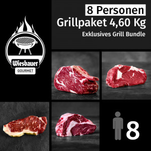 Grillpaket 4,6 Kg Grillfleisch für 8 Personen. 13 BBQ Fleischstücke online kaufen. Wiesbauer-Gourmet Grillpakete jetzt online bestellen. Bestes Grillfleisch