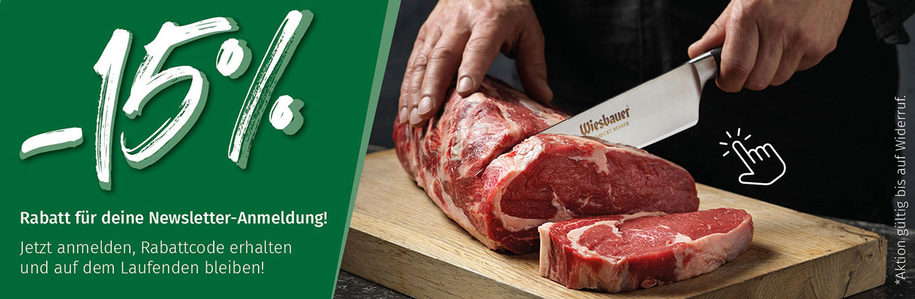 Newsletter Anmeldung - 15% sparen