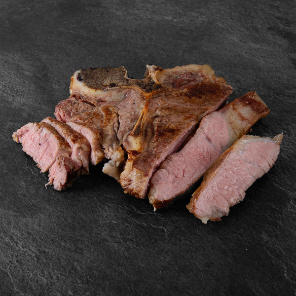 Kalb Rosé T-Bone Steak 500g aus Österreich. Kalbs T Bone Steak - AMA-Gütesiegel. Kalbs T Bone online bestellen! Kalbfleisch mit wenig Fett & Cholesterin