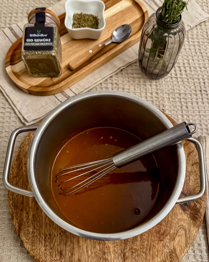 Daniels Iberico-Rücken mit Portweinsauce und Gemüse Daniels Iberico-Rücken mit Portweinsauce und Gemüse